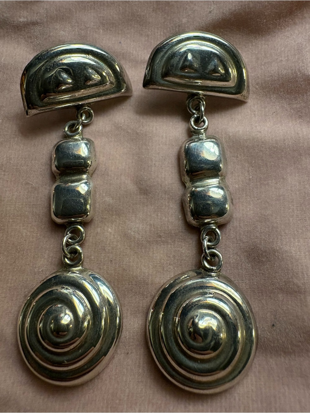 Vintage 925 Silver Drop earrings